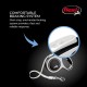 FLEXI New Comfort Retractable Dog Leash (Band), Ergonomic, Durable and Tangle-Free, for Dogs up to 15 kg, 4.8 metres, Small, Grey/Black