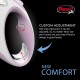 FLEXI New Comfort Retractable Dog Leash (Band), Ergonomic, Durable and Tangle-Free, for Dogs up to 15 kg, 4.8 metres, Small, Grey/Black