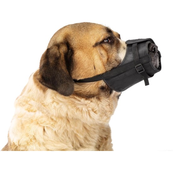 Ferplast 75581917 Adjustable Padded Muzzle Safe Small A: 9.5 cm B: 14-20 cm C: 30-37 cm Black Ferplast 75581917 Adjustable Padded Muzzle Safe Small A: 9.5 cm B: 14-20 cm C: 30-37 cm Black