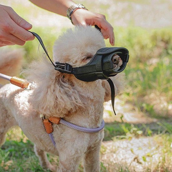 Ferplast 75581917 Adjustable Padded Muzzle Safe Small A: 9.5 cm B: 14-20 cm C: 30-37 cm Black Ferplast 75581917 Adjustable Padded Muzzle Safe Small A: 9.5 cm B: 14-20 cm C: 30-37 cm Black