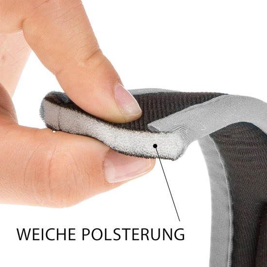 Ferplast ERGOCOMFORT GM25/55 kurze Hundeleine aus Nylon, ergonomischer Griff, weiche Polsterung, Länge 55 cm x 2,5 cm, Silber Ferplast ERGOCOMFORT GM25/55 kurze Hundeleine aus Nylon, ergonomischer Griff, weiche Polsterung, Länge 55 cm x 2,5 cm, Silber