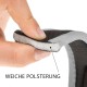 Ferplast ERGOCOMFORT GM25/55 kurze Hundeleine aus Nylon, ergonomischer Griff, weiche Polsterung, Länge 55 cm x 2,5 cm, Silber Ferplast ERGOCOMFORT GM25/55 kurze Hundeleine aus Nylon, ergonomischer Griff, weiche Polsterung, Länge 55 cm x 2,5 cm, Silber