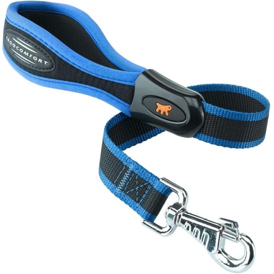 Ferplast ERGOCOMFORT GM25/55 kurze Hundeleine aus Nylon, ergonomischer Griff, weiche Polsterung, Länge 55 cm x 2,5 cm, Silber Ferplast ERGOCOMFORT GM25/55 kurze Hundeleine aus Nylon, ergonomischer Griff, weiche Polsterung, Länge 55 cm x 2,5 cm, Silber