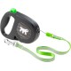 Ferplast Flippy ONE Reflex Reflective Dog Lead for Large Dogs up to 50 kg Extendable Webbing Max 5 m Single Button for Locking and Unlocking Green Ferplast Flippy ONE Reflex Reflective Dog Lead for Large Dogs up to 50 kg Extendable Webbing Max 5 m Single Button for Locking and Unlocking Green