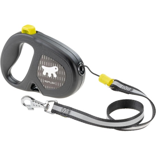 Ferplast Flippy ONE Reflex Reflective Dog Lead for Medium Dogs up to 20 kg Extendable Cord Max 5 m Single Button for Locking and Unlocking Green Ferplast Flippy ONE Reflex Reflective Dog Lead for Medium Dogs up to 20 kg Extendable Cord Max 5 m Single Button for Locking and Unlocking Green