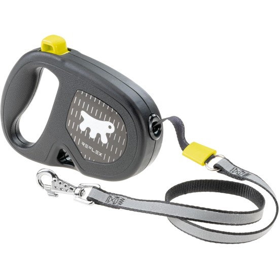Ferplast Flippy ONE Reflex Reflective Dog Lead for Small Dogs up to 12 kg Extendable Cord Max 4.5 m Single Button for Locking and Unlocking Yellow Ferplast Flippy ONE Reflex Reflective Dog Lead for Small Dogs up to 12 kg Extendable Cord Max 4.5 m Single Button for Locking and Unlocking Yellow