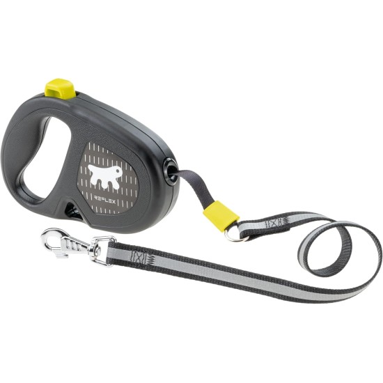 Ferplast Flippy ONE Reflex Reflective Dog Lead for Small Dogs up to 12 kg Extendable Cord Max 4.5 m Single Button for Locking and Unlocking Yellow Ferplast Flippy ONE Reflex Reflective Dog Lead for Small Dogs up to 12 kg Extendable Cord Max 4.5 m Single Button for Locking and Unlocking Yellow