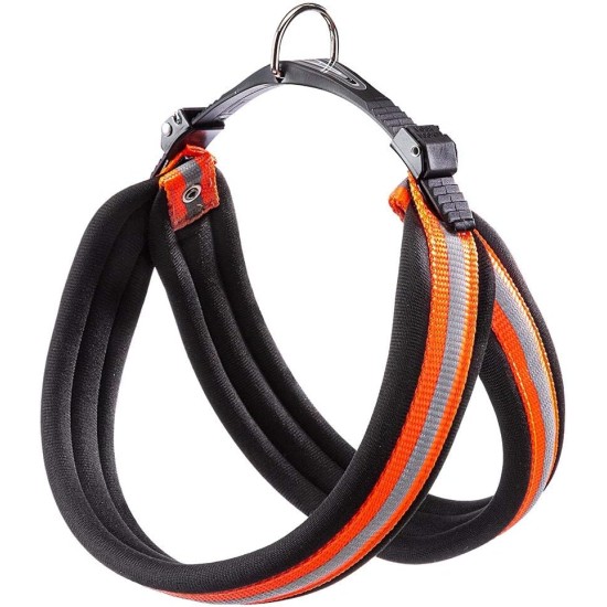Ferplast Harness for Medium Dogs AGILA Reflex 6 Dog Harness with Soft Padding, Quick Release and Attachment System, Chest Circumference 50-58 cm, Orange Ferplast Harness for Medium Dogs AGILA Reflex 6 Dog Harness with Soft Padding, Quick Release and Attachment System, Chest Circumference 50-58 cm, Orange