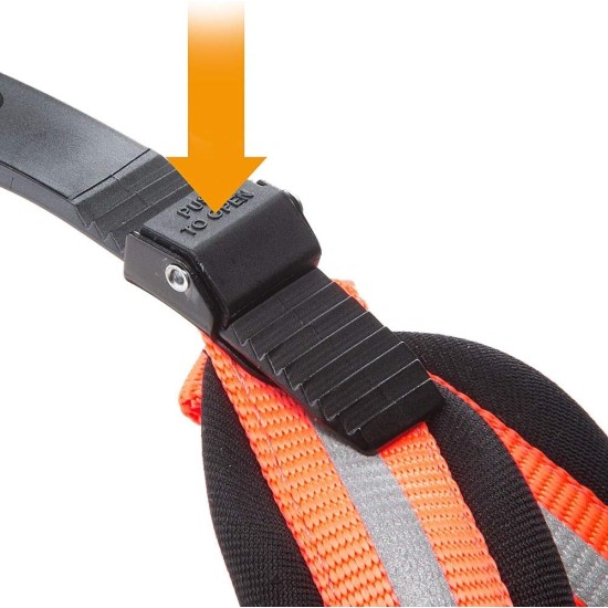 Ferplast Harness for Medium Dogs AGILA Reflex 6 Dog Harness with Soft Padding, Quick Release and Attachment System, Chest Circumference 50-58 cm, Orange Ferplast Harness for Medium Dogs AGILA Reflex 6 Dog Harness with Soft Padding, Quick Release and Attachment System, Chest Circumference 50-58 cm, Orange