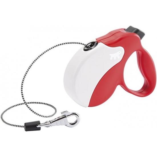 Ferplast Hundeleine AMIGO MINI, Rollleine kleine Hunde bis 12 kg. Max. Gurtband 3 m. Einzelne Verriegelungs- und Entriegelungstaste, rot, weiße Abdeckung Ferplast Hundeleine AMIGO MINI, Rollleine kleine Hunde bis 12 kg. Max. Gurtband 3 m. Einzelne Verriegelungs- und Entriegelungstaste, rot, weiße Abdeckung