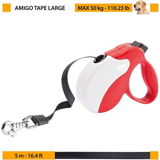 Ferplast Hundeleine AMIGO MINI, Rollleine kleine Hunde bis 12 kg. Schnur max. 3 m. Einzelne Verriegelungs- und Entriegelungstaste, schwarz, schwarze Abdeckung Ferplast Hundeleine AMIGO MINI, Rollleine kleine Hunde bis 12 kg. Schnur max. 3 m. Einzelne Verriegelungs- und Entriegelungstaste, schwarz, schwarze Abdeckung