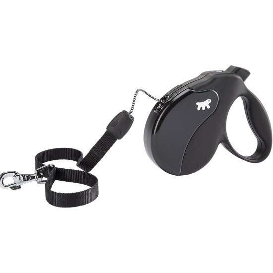 Ferplast Hundeleine AMIGO MINI, Rollleine kleine Hunde bis 12 kg. Schnur max. 3 m. Einzelne Verriegelungs- und Entriegelungstaste, schwarz, schwarze Abdeckung Ferplast Hundeleine AMIGO MINI, Rollleine kleine Hunde bis 12 kg. Schnur max. 3 m. Einzelne Verriegelungs- und Entriegelungstaste, schwarz, schwarze Abdeckung