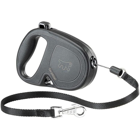Ferplast Hundeleine FLIPPY ONE, Rollleine kleine Hunde bis 8 kg. Ausziehbare Schnur max. 3 m. Einzelner Verriegelungs- und Entriegelungsknopf, schwarz Ferplast Hundeleine FLIPPY ONE, Rollleine kleine Hunde bis 8 kg. Ausziehbare Schnur max. 3 m. Einzelner Verriegelungs- und Entriegelungsknopf, schwarz