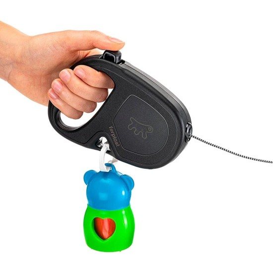 Ferplast Hundeleine FLIPPY ONE, Rollleine kleine Hunde bis 8 kg. Ausziehbare Schnur max. 3 m. Einzelner Verriegelungs- und Entriegelungsknopf, schwarz Ferplast Hundeleine FLIPPY ONE, Rollleine kleine Hunde bis 8 kg. Ausziehbare Schnur max. 3 m. Einzelner Verriegelungs- und Entriegelungsknopf, schwarz