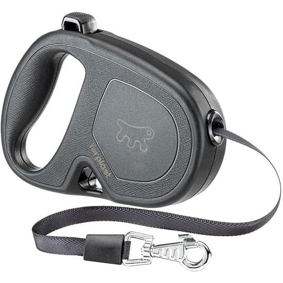 Ferplast Hundeleine FLIPPY ONE, Rollleine kleine Hunde bis 8 kg. Ausziehbare Schnur max. 3 m. Einzelner Verriegelungs- und Entriegelungsknopf, schwarz Ferplast Hundeleine FLIPPY ONE, Rollleine kleine Hunde bis 8 kg. Ausziehbare Schnur max. 3 m. Einzelner Verriegelungs- und Entriegelungsknopf, schwarz