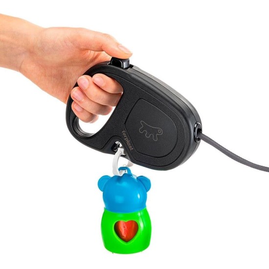 Ferplast Hundeleine FLIPPY ONE, Rollleine kleine Hunde bis 8 kg. Ausziehbare Schnur max. 3 m. Einzelner Verriegelungs- und Entriegelungsknopf, schwarz Ferplast Hundeleine FLIPPY ONE, Rollleine kleine Hunde bis 8 kg. Ausziehbare Schnur max. 3 m. Einzelner Verriegelungs- und Entriegelungsknopf, schwarz