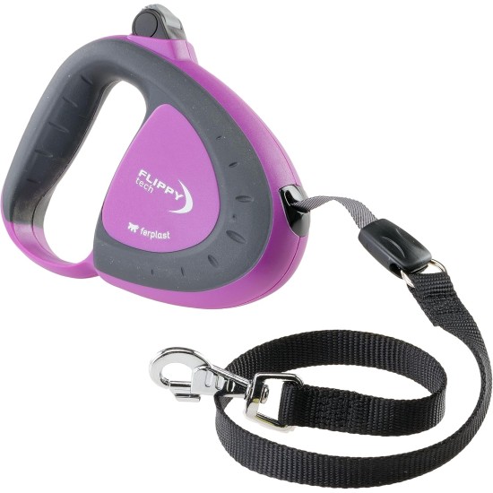 Ferplast Hundeleine FLIPPY TECH, Rollleine große Hunde bis 50 kg. Ausziehbares Gurtband max. 5 m. Einzelner Verriegelungs- und Entriegelungsknopf, schwarz Ferplast Hundeleine FLIPPY TECH, Rollleine große Hunde bis 50 kg. Ausziehbares Gurtband max. 5 m. Einzelner Verriegelungs- und Entriegelungsknopf, schwarz
