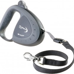 Ferplast Hundeleine FLIPPY TECH, Rollleine mittelgroße Hunde bis 25 kg. Ausziehbares Gurtband max. 3 m. Einzelner Verriegelungs- und Entriegelungsknopf, schwarz Ferplast Hundeleine FLIPPY TECH, Rollleine mittelgroße Hunde bis 25 kg. Ausziehbares Gurtband max. 3 m. Einzelner Verriegelungs- und Entriegelungsknopf, schwarz