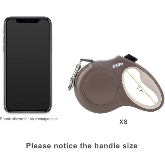 Fida Retractable Dog Leash, 16 ft Dog Walking Leash for Small Dogs up to 26lbs, 360¡ã Tangle Coffee/Brown Fida Retractable Dog Leash, 16 ft Dog Walking Leash for Small Dogs up to 26lbs, 360¡ã Tangle Coffee/Brown