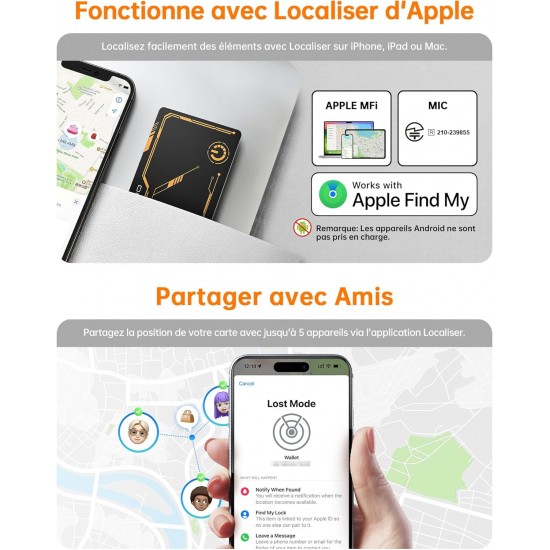 Find My NOVOO Smart Card Compatible Bluetooth 6 Year Waterproof IP68 Ultra Thin (1.6mm) (iOS Only) Find My NOVOO Smart Card Compatible Bluetooth 6 Year Waterproof IP68 Ultra Thin (1.6mm) (iOS Only)