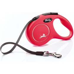 Flexi CL10T5.250.R Retractable Dog Lead, Classic Design, 4.88 m, Small, Red Flexi CL10T5.250.R Retractable Dog Lead, Classic Design, 4.88 m, Small, Red