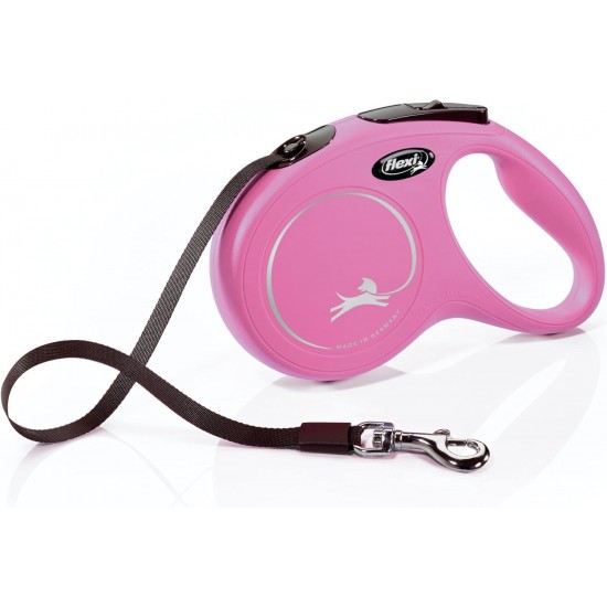 Flexi CL10T5.250.R Retractable Dog Lead, Classic Design, 4.88 m, Small, Red Flexi CL10T5.250.R Retractable Dog Lead, Classic Design, 4.88 m, Small, Red