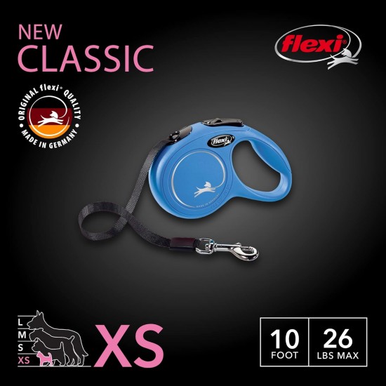 Flexi CL10T5.250.R Retractable Dog Lead, Classic Design, 4.88 m, Small, Red Flexi CL10T5.250.R Retractable Dog Lead, Classic Design, 4.88 m, Small, Red