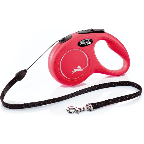 Flexi Classic Retractable Dog Cord Lead for Dogs up to 11,8 kg, 4.9 m, Small, Red Flexi Classic Retractable Dog Cord Lead for Dogs up to 11,8 kg, 4.9 m, Small, Red