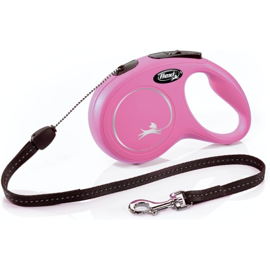 Flexi Classic Retractable Dog Cord Lead for Dogs up to 11,8 kg, 4.9 m, Small, Red Flexi Classic Retractable Dog Cord Lead for Dogs up to 11,8 kg, 4.9 m, Small, Red