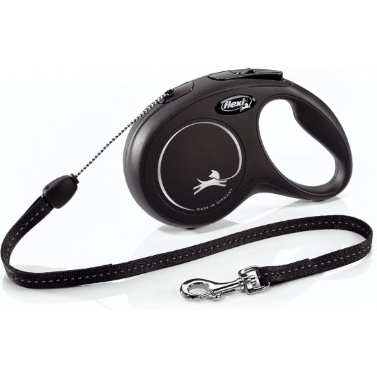 Flexi Classic Retractable Dog Lead for Dogs up to 11.8 kg, 7.9 m, Small, Black Flexi Classic Retractable Dog Lead for Dogs up to 11.8 kg, 7.9 m, Small, Black