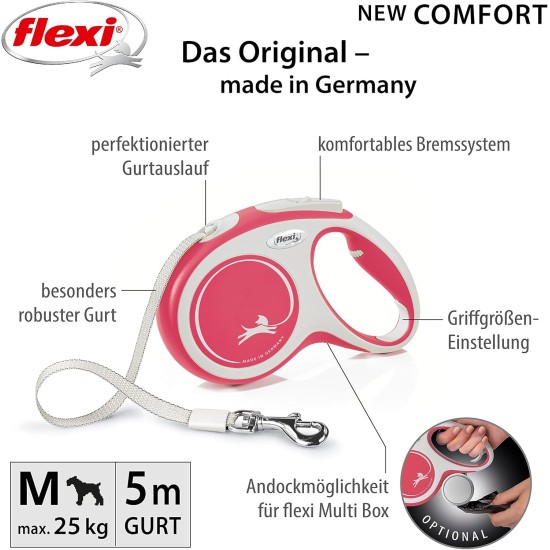 Flexi Comfort Retractable Lead 8 m Black Flexi Comfort Retractable Lead 8 m Black