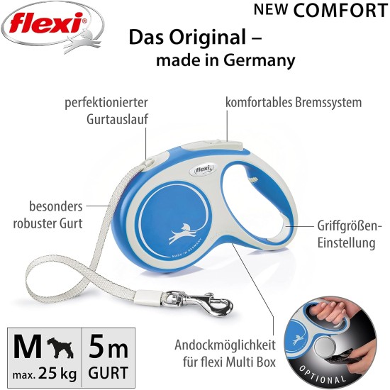 Flexi Comfort Retractable Lead 8 m Black Flexi Comfort Retractable Lead 8 m Black