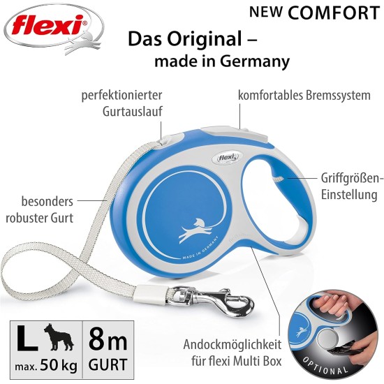 Flexi Comfort Retractable Lead 8 m Black Flexi Comfort Retractable Lead 8 m Black