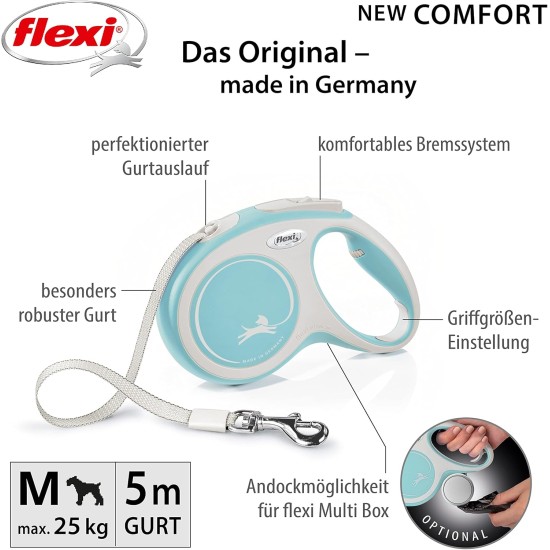 Flexi Comfort Retractable Lead 8 m Black Flexi Comfort Retractable Lead 8 m Black