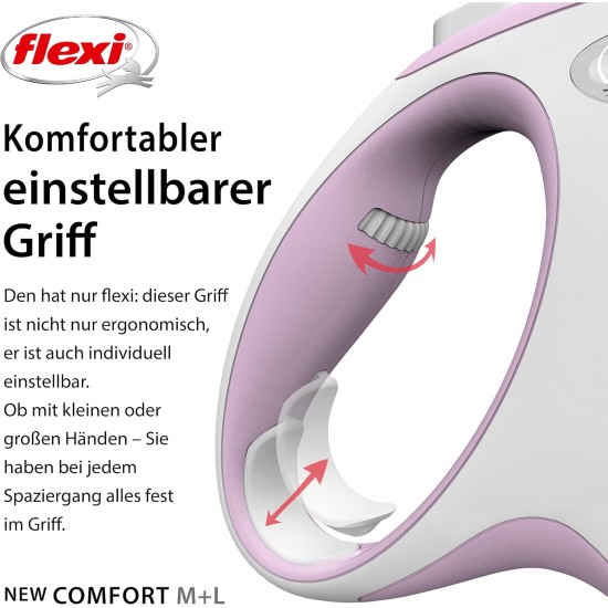 Flexi Comfort Retractable Lead 8 m Black Flexi Comfort Retractable Lead 8 m Black