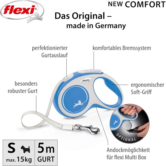 Flexi Comfort Retractable Lead 8 m Black Flexi Comfort Retractable Lead 8 m Black