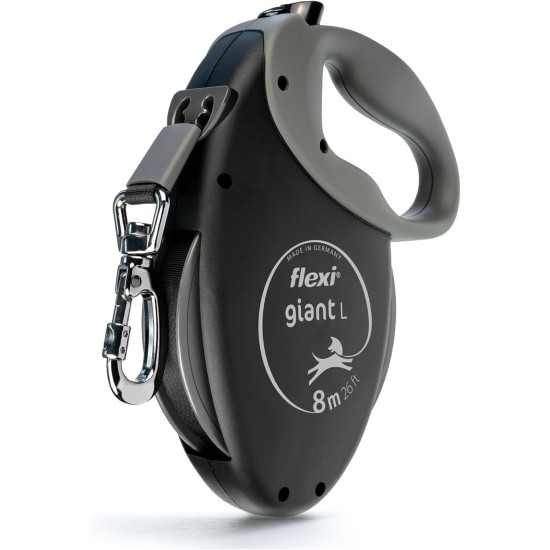 Flexi, Giant Plus 8m Extendable Dog Lead, Strong and Robust Dogs up to 50kg, Neon Band with Increased Visibility, Robust and Ergonomic Braking System - L - 8m - 50kg Flexi, Giant Plus 8m Extendable Dog Lead, Strong and Robust Dogs up to 50kg, Neon Band with Increased Visibility, Robust and Ergonomic Braking System - L - 8m - 50kg