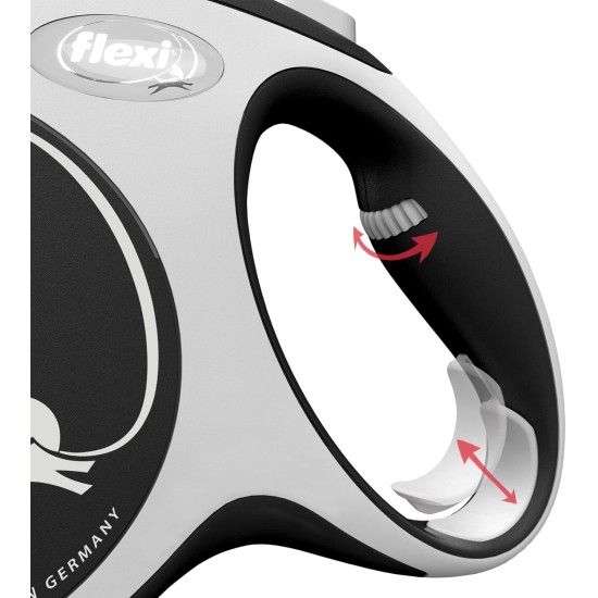 Flexi New Classic L Strap 8 m black for dogs up to 50 kg Flexi New Classic L Strap 8 m black for dogs up to 50 kg