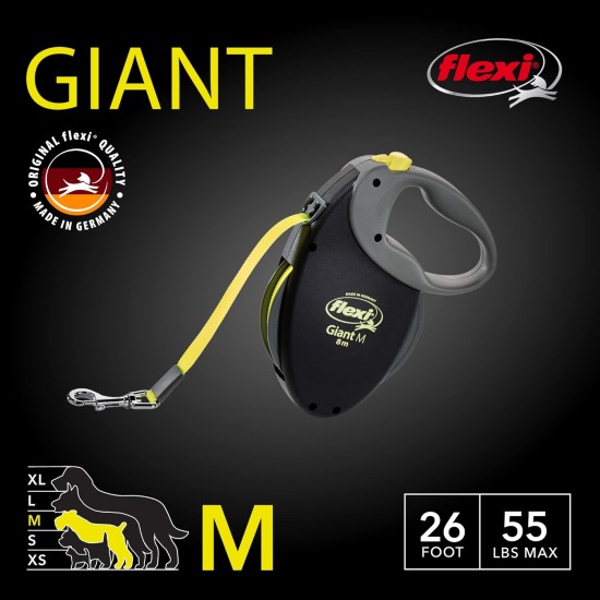 Flexi New Classic L Strap 8 m black for dogs up to 50 kg Flexi New Classic L Strap 8 m black for dogs up to 50 kg