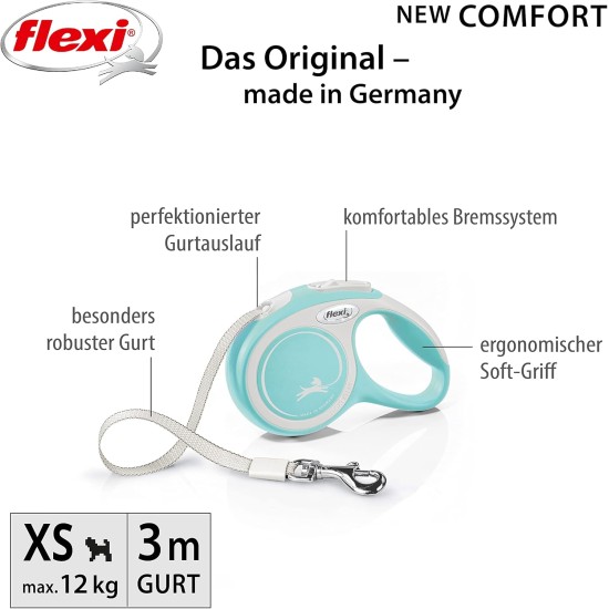 Flexi New Classic L Strap 8 m black for dogs up to 50 kg Flexi New Classic L Strap 8 m black for dogs up to 50 kg