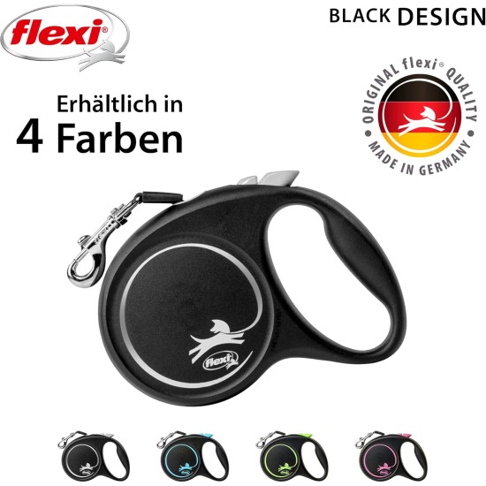 Flexi New Classic L Strap 8 m black for dogs up to 50 kg Flexi New Classic L Strap 8 m black for dogs up to 50 kg