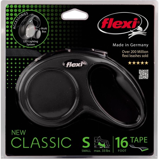 Flexi New Classic L Strap 8 m black for dogs up to 50 kg Flexi New Classic L Strap 8 m black for dogs up to 50 kg