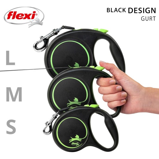 Flexi New Classic L Strap 8 m black for dogs up to 50 kg Flexi New Classic L Strap 8 m black for dogs up to 50 kg