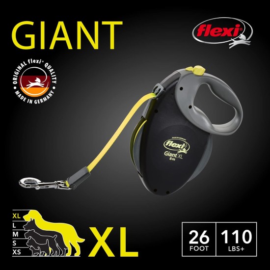 Flexi New Classic L Strap 8 m black for dogs up to 50 kg Flexi New Classic L Strap 8 m black for dogs up to 50 kg