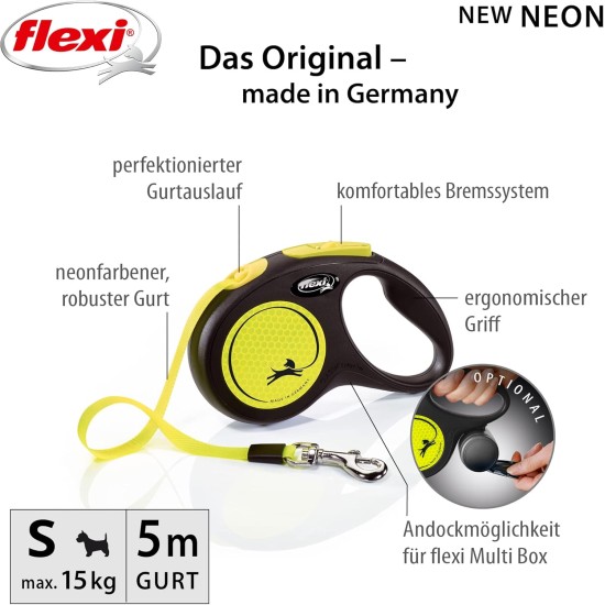 Flexi New Classic L Strap 8 m black for dogs up to 50 kg Flexi New Classic L Strap 8 m black for dogs up to 50 kg