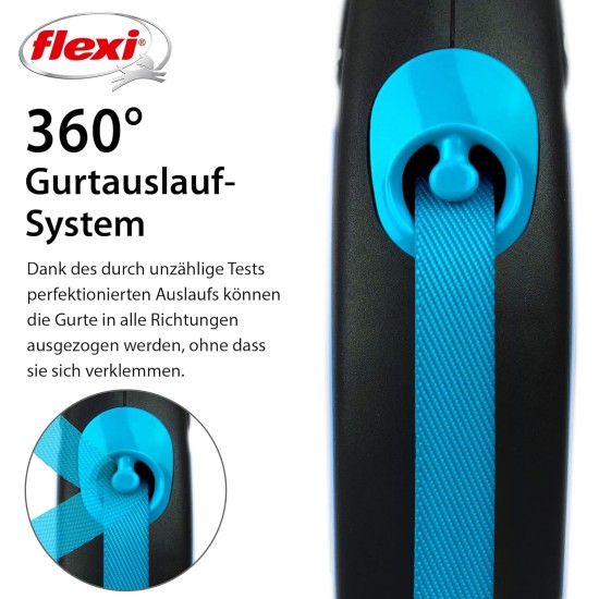 Flexi New Classic L Strap 8 m black for dogs up to 50 kg Flexi New Classic L Strap 8 m black for dogs up to 50 kg