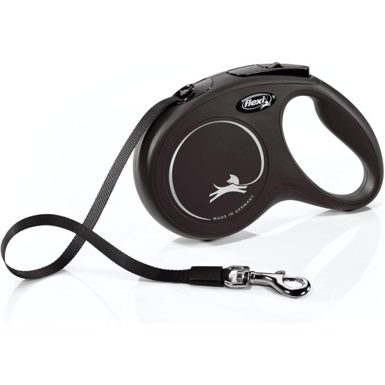 Flexi New Classic L Strap 8 m black for dogs up to 50 kg Flexi New Classic L Strap 8 m black for dogs up to 50 kg