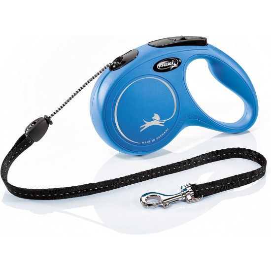 Flexi New Classic M Rope Leash for Dogs up to 20 kg, 5 m, Blue Flexi New Classic M Rope Leash for Dogs up to 20 kg, 5 m, Blue