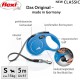 Flexi New Classic S Lead, for Dogs up to 15 kg, 5 m, Black Flexi New Classic S Lead, for Dogs up to 15 kg, 5 m, Black