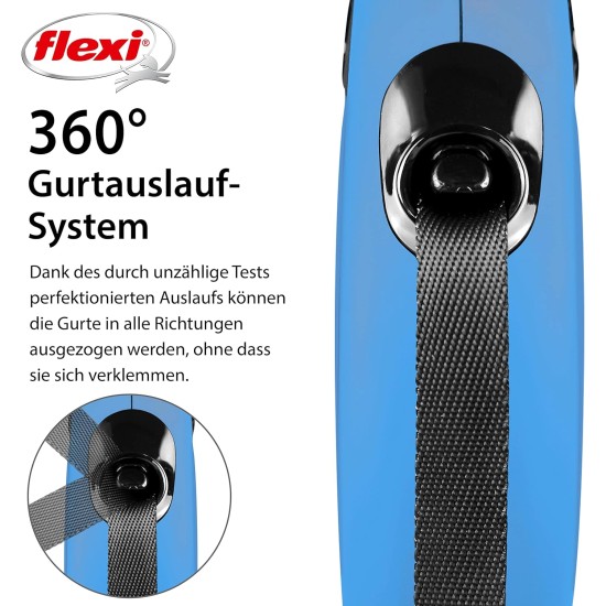 Flexi New Classic S Lead, for Dogs up to 15 kg, 5 m, Black Flexi New Classic S Lead, for Dogs up to 15 kg, 5 m, Black